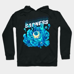 Sadness Eyes and Water Flower Hoodie